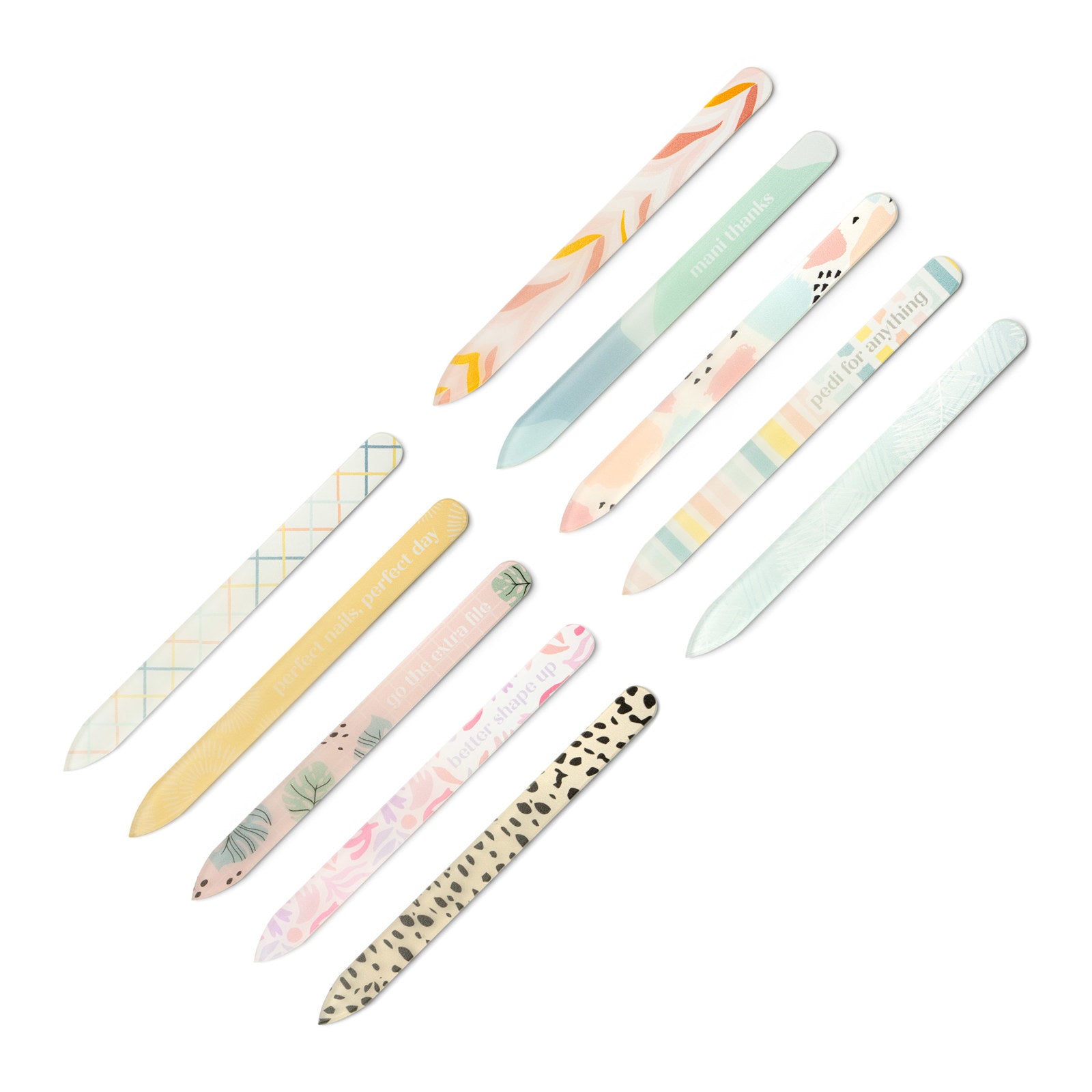 Glass Nail Files – Assorted Colors – Each Sold Separately