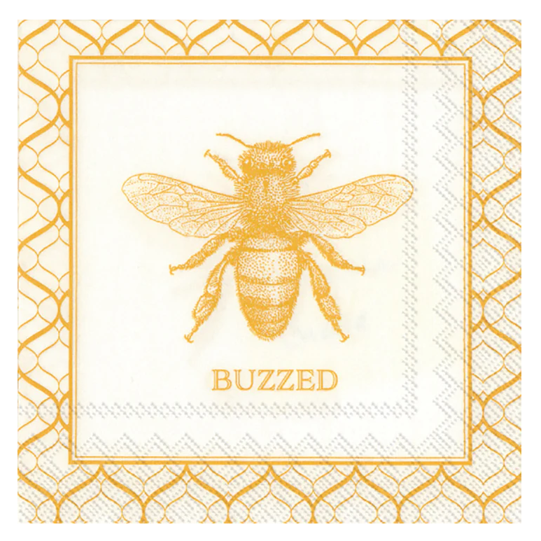 Cocktail Beverage Napkins – Buzzed – 20pk