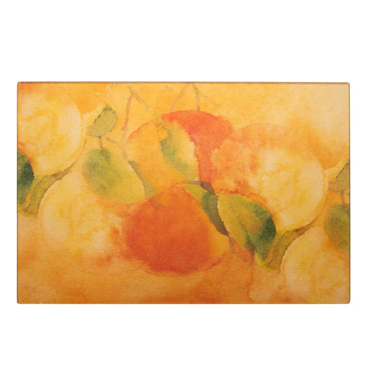 Clementine Tempered Glass Charcuterie Board – 12" x 8"