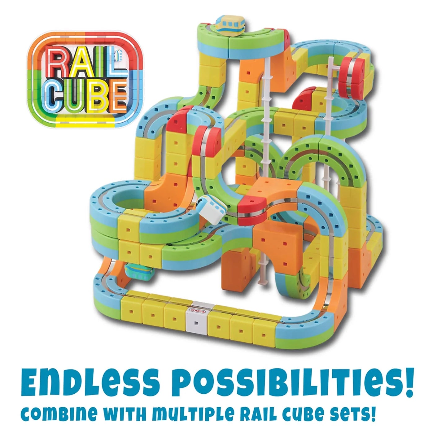 Meekins Rail Cube Magnetic Monorail Deluxe Set