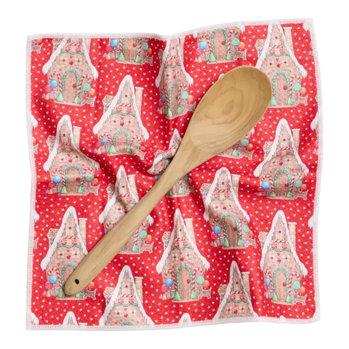 Once Again Anywhere Mighty Mini Reversible Towel - 13" – Gingerbread House – Set of 3