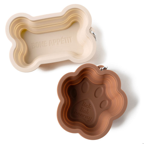 Modern Monkey sWAG Collapsible Doggie Dish – Assorted Styles – Each Sold Separately