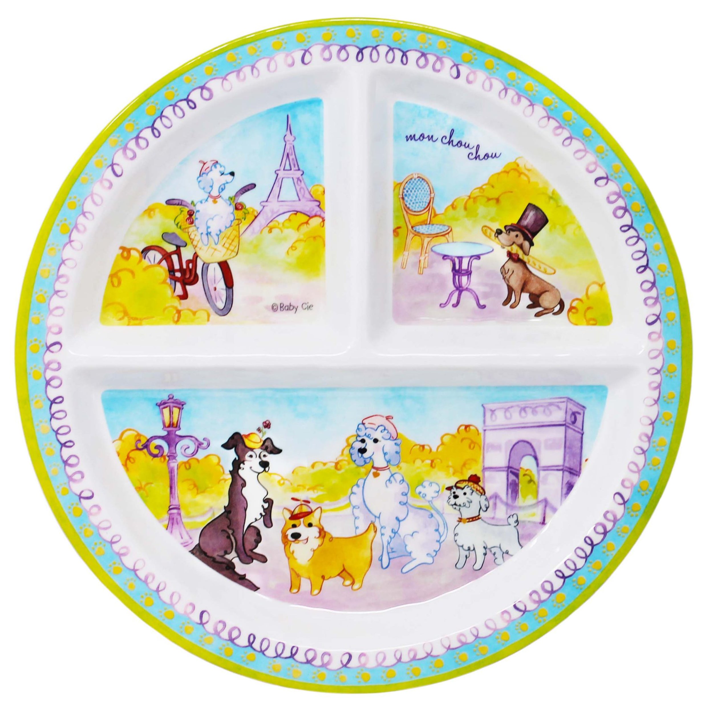 Le Cadeaux Melamine Round Plate for Kids – My Darling