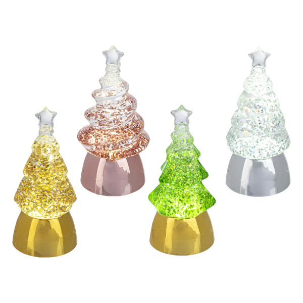 Light Up Mini LED Ombre Shimmer Tree – Assorted Colors – Each Sold Separately