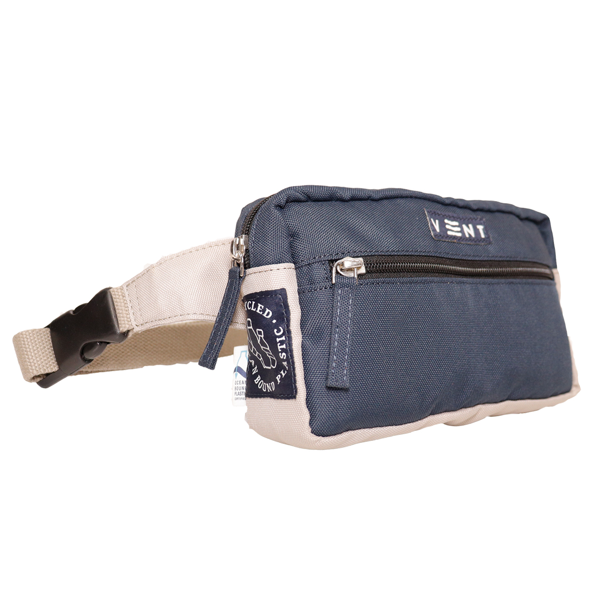 Vent For Change Ocean Recycled Sling Bag – 8" x 5" – Navy Blue