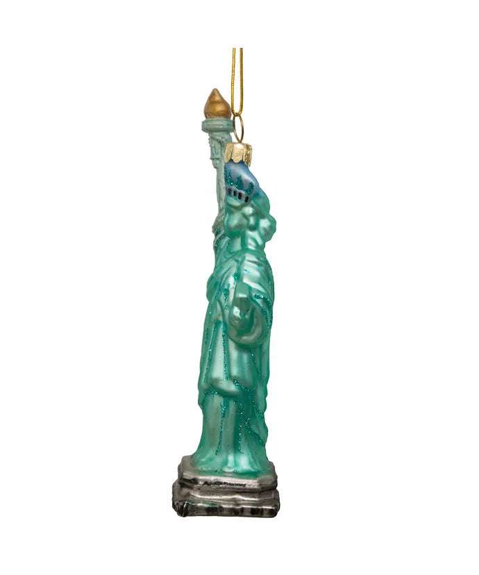 Noble Gems New York City Statue Of Liberty Glass Ornament