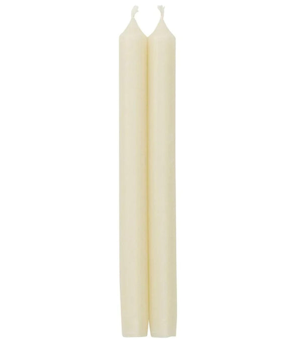 Caspari Tapered Candles in Ivory – 12 inch – 2pk