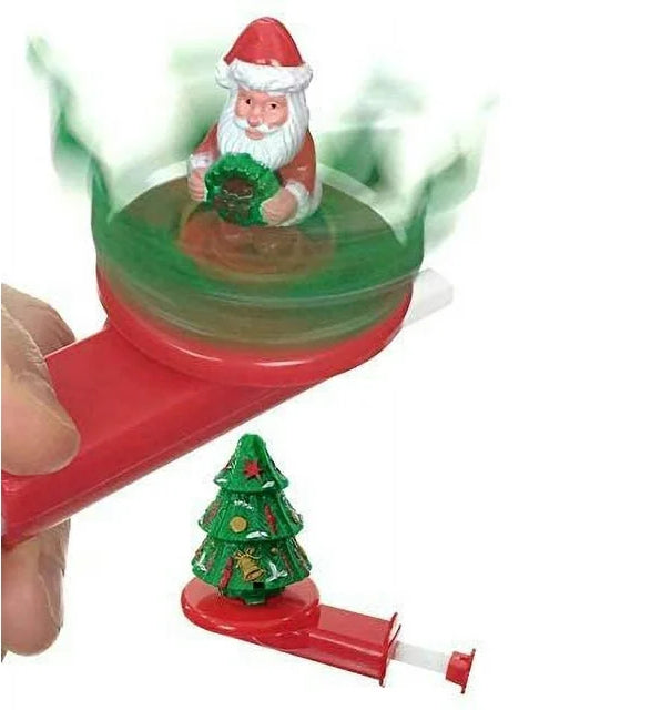 Kurt Adler Santa In Tree Spinner Toy