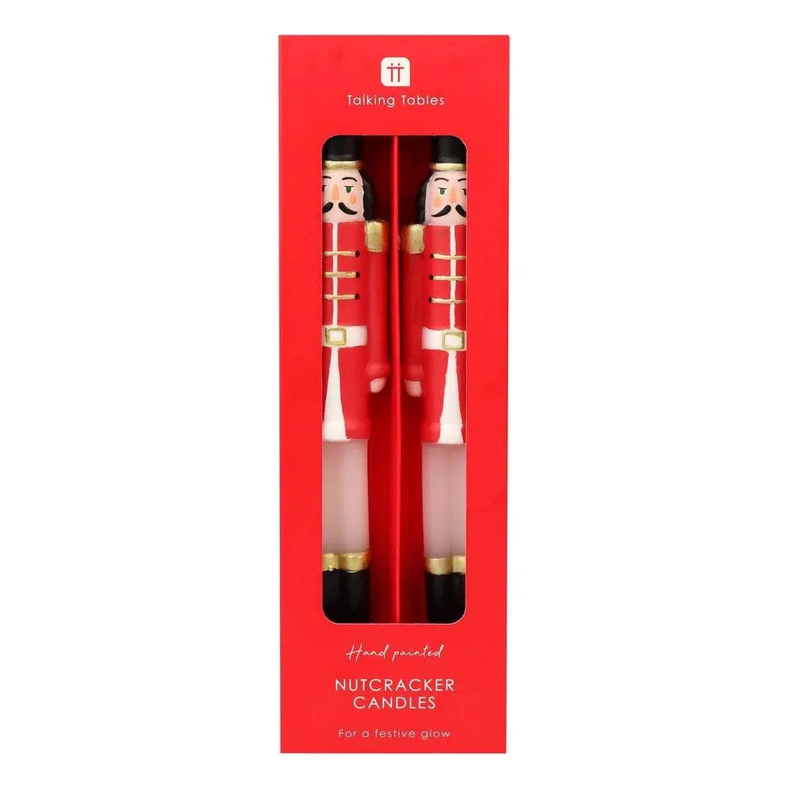 Nutcracker Soldier Christmas Dinner Candles - 10" – Pack of 2