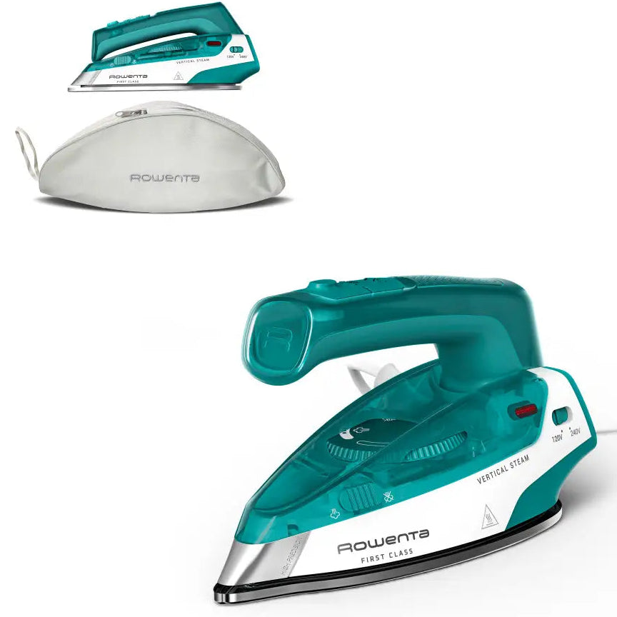 Rowenta Compact Travel-Ready Foldable First Class Steam Iron – 1000 Watts