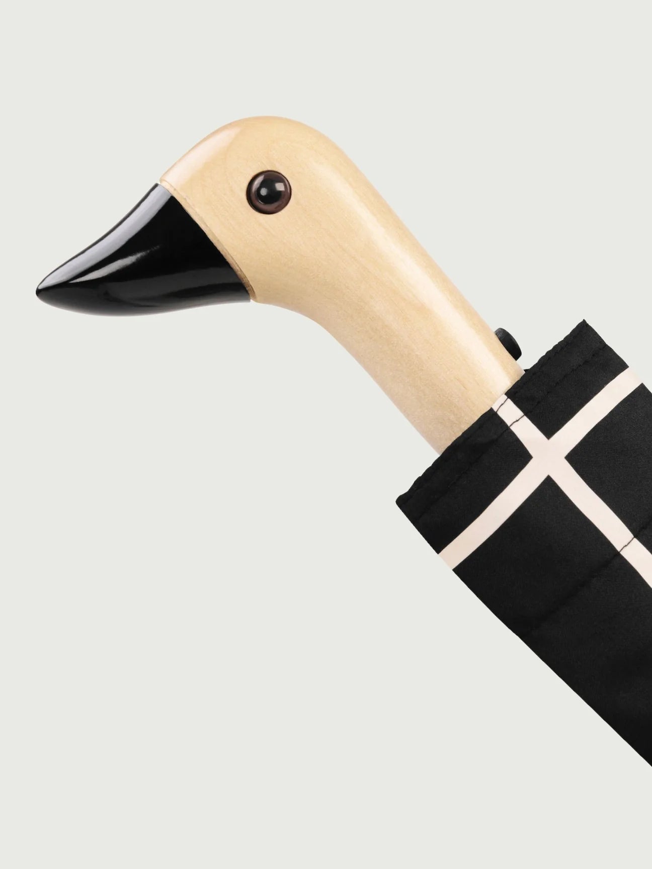 Original Duckhead Auto-Open Eco-Friendly Umbrella – Black Grid