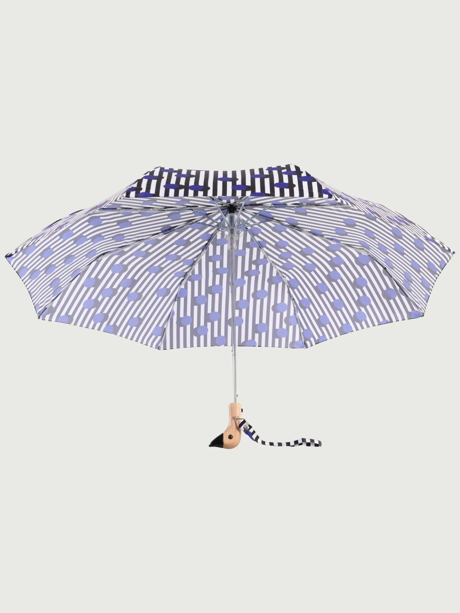 Original Duckhead Auto-Open Eco-Friendly Umbrella – Polkastripe