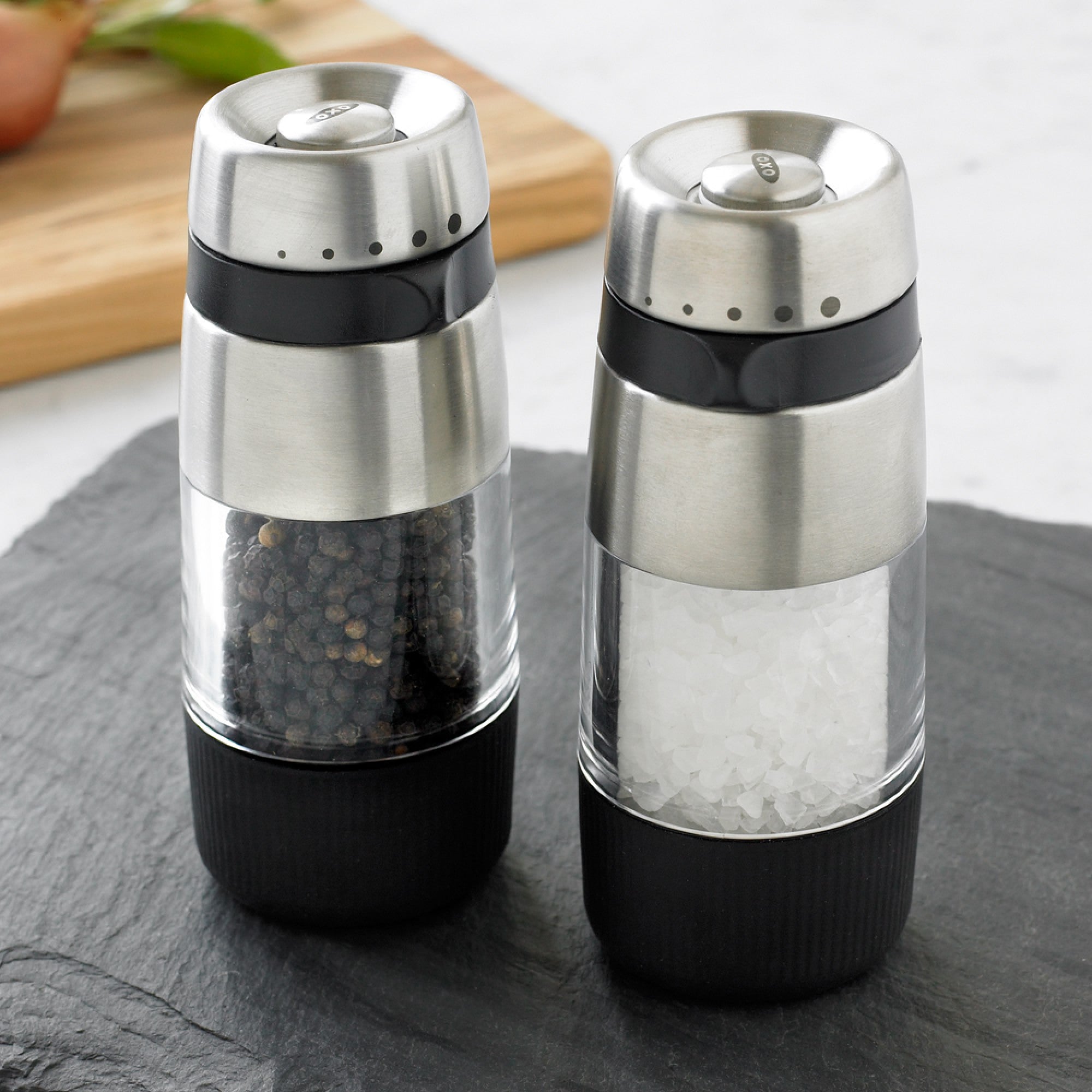 OXO Good Grips Stainless Steel Salt and Pepper Grinder Set