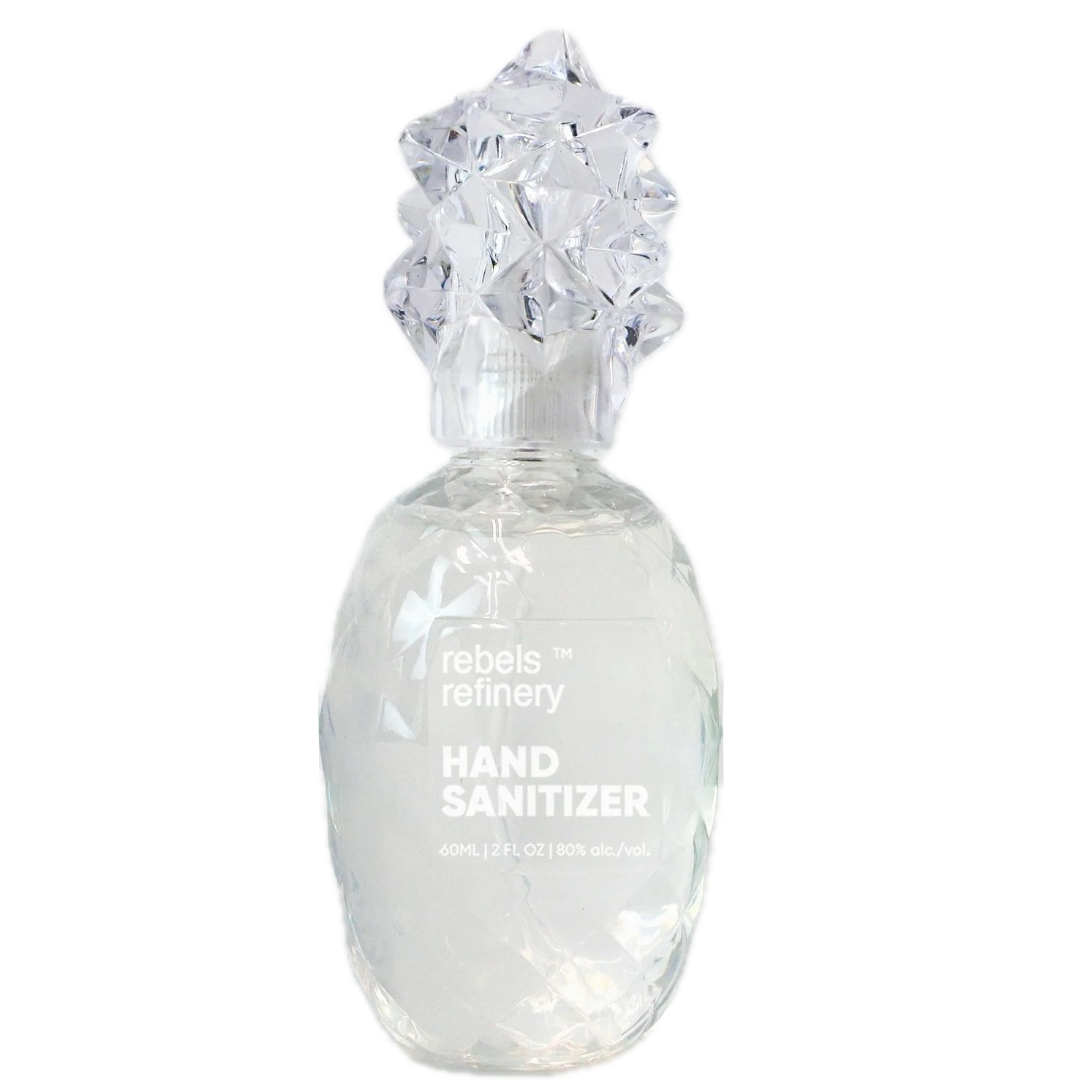 Pineapple Shaped Refillable Hand Sanitizer With Essential Oil – Pepperment – 2oz