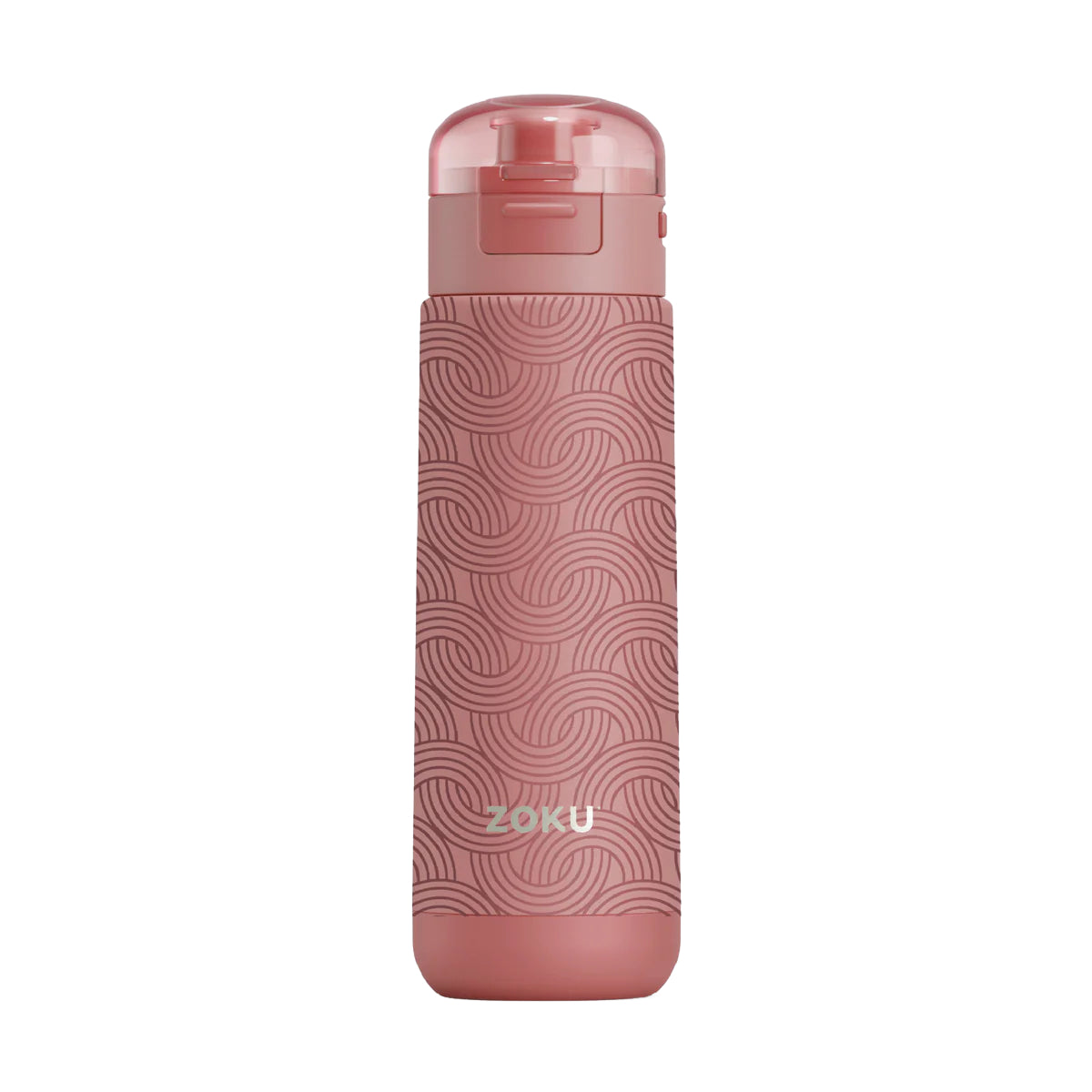 Zoku Flip-Top Vacuum Sealed Stainless Steel Sports Bottle - 18oz – Pink Geo