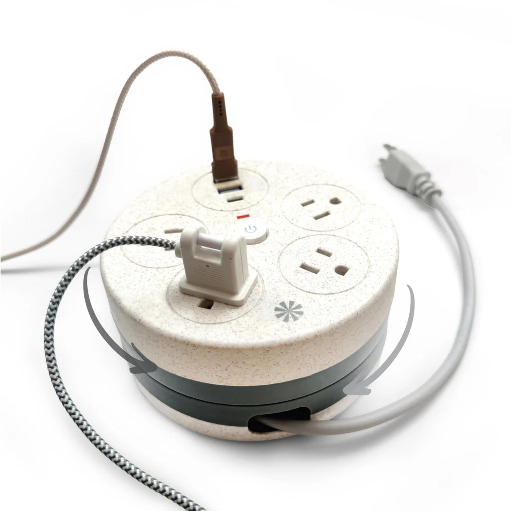 Tech Candy Power Go Round Charging Hub with Twist-Inside Cord