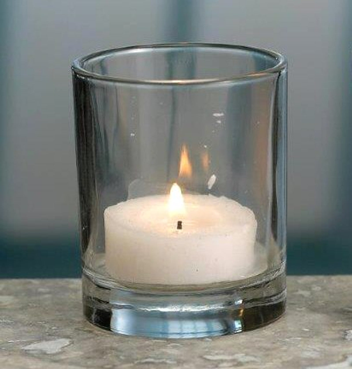 Glass Tealight & Votive Candle Holder – 2" x 2" x 2.5"
