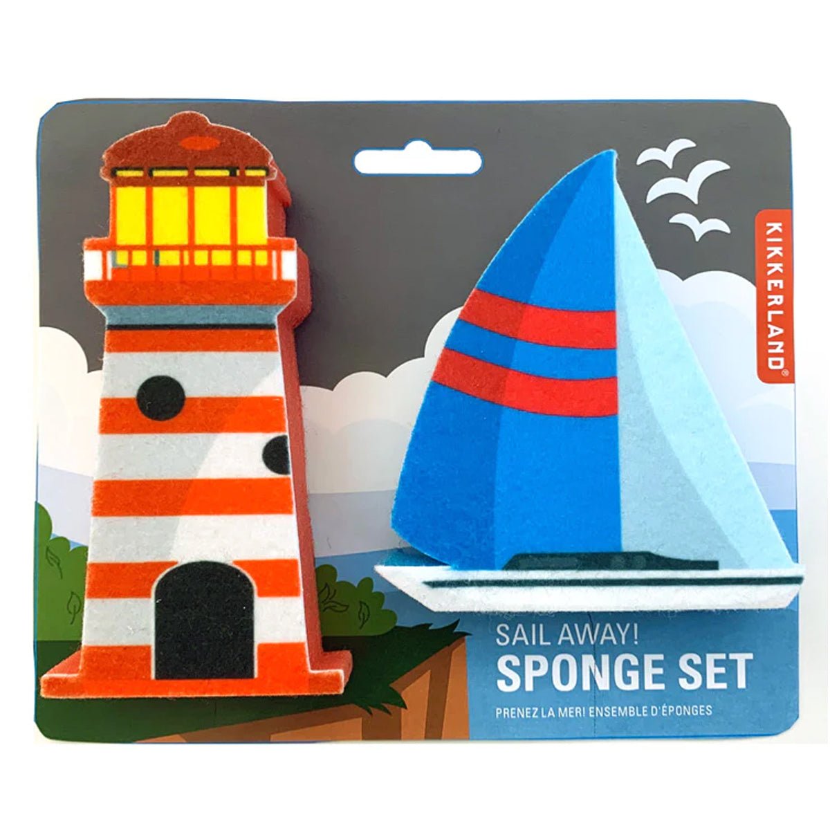 Kikkerland Sail Away! Sponges - Set of 2