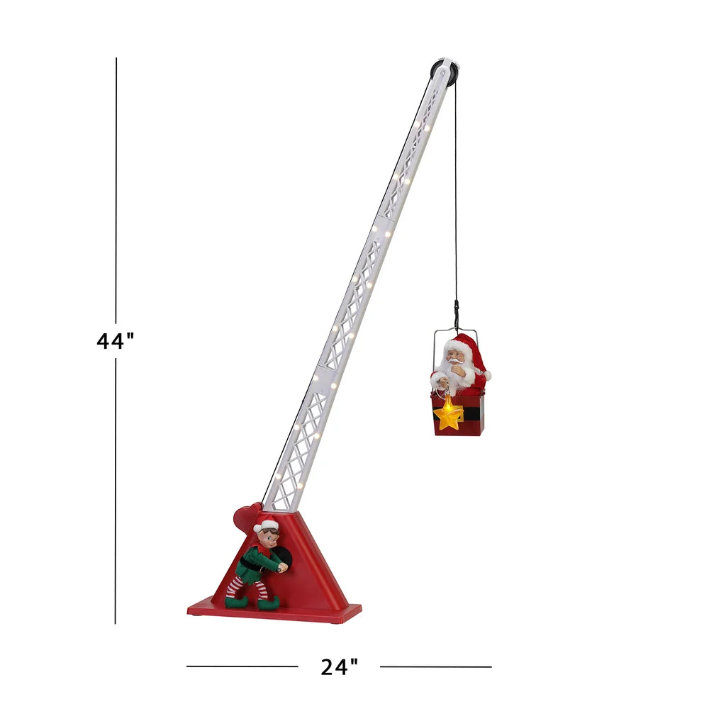Mr. Christmas Animated Christmas Santa Crane – 44"