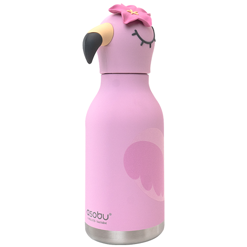 ASOBU Bestie Bottle – Flamingo – 16oz – 3" X 7.5"