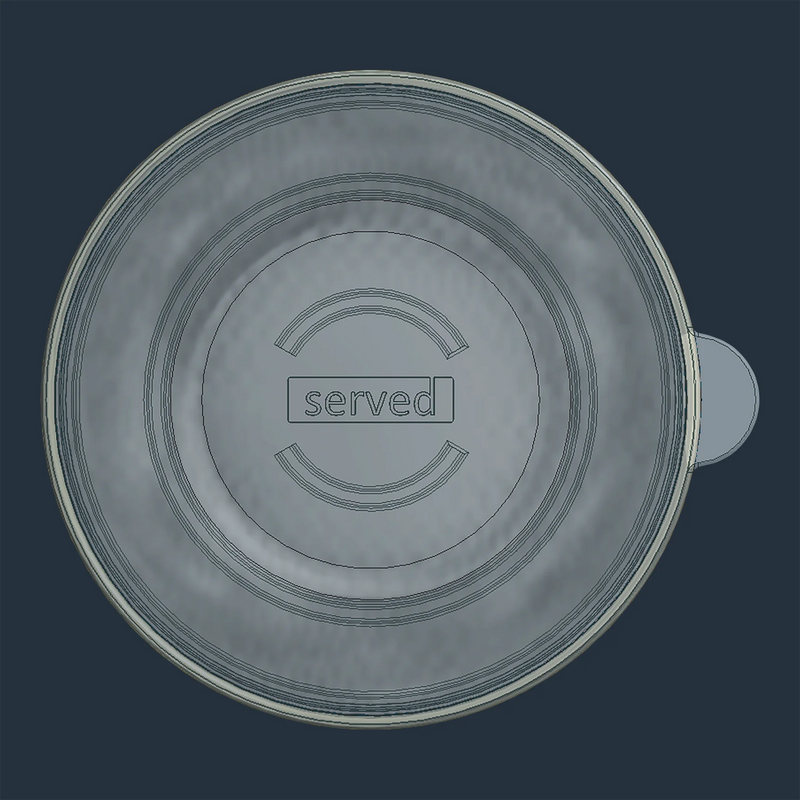 Served Vacuum-Insulated Small Serving Bowl – 20oz - Caviar