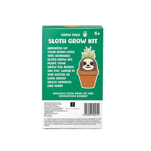 Gift Republic Grow Pal Kit – Grow a Little Green Haired – Sloth