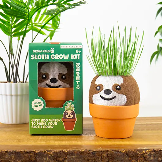Gift Republic Grow Pal Kit – Grow a Little Green Haired – Sloth