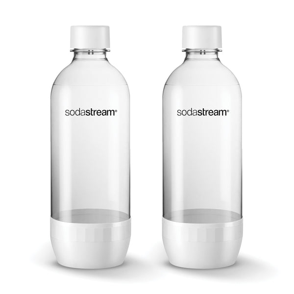 Sodastream 1 Liter Classic Replacement Bottles – White – 2 Pack – S. Feldman Housewares