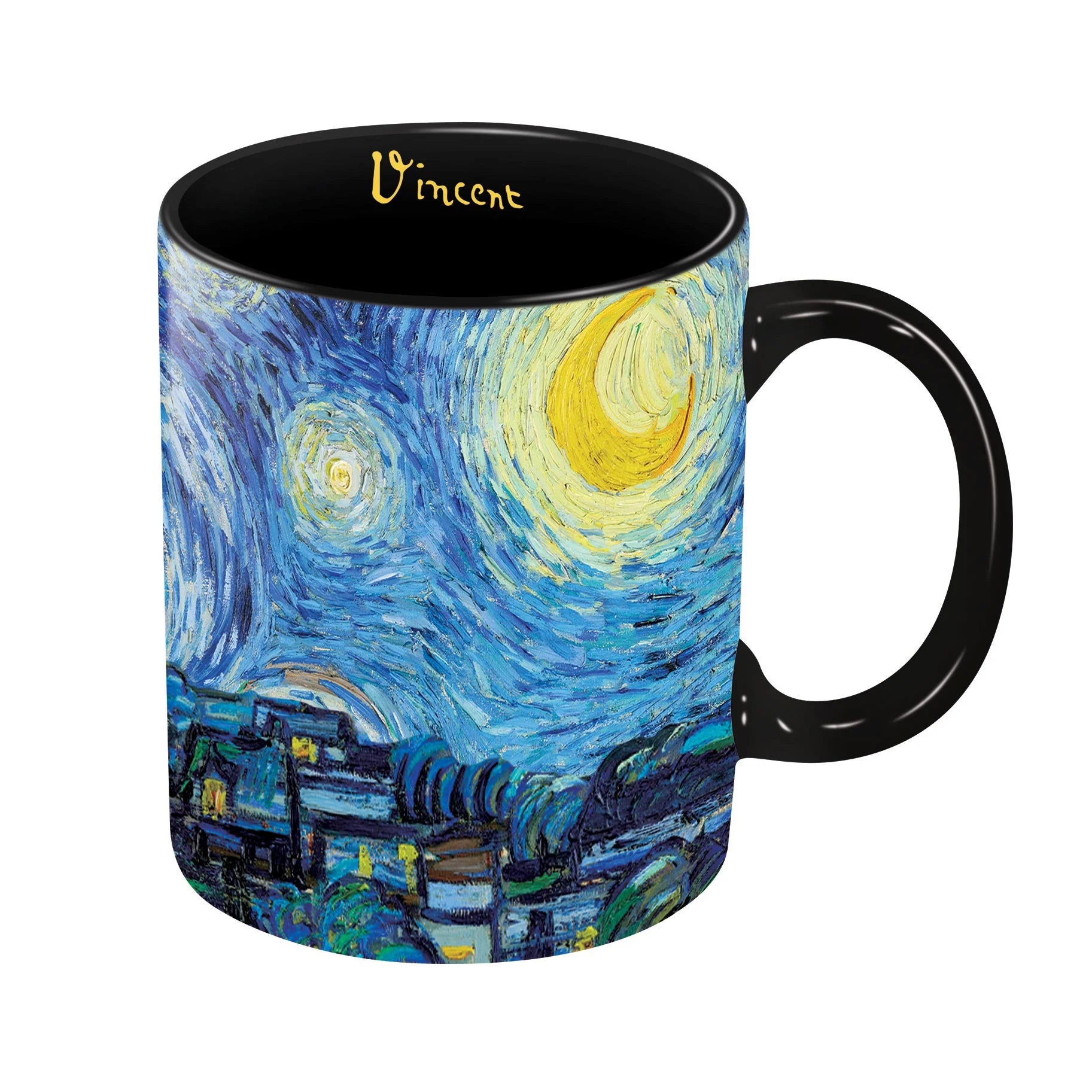 Porcelain Fine Art Coffee & Tea Mug – Van Gogh Starry Night – 11oz.