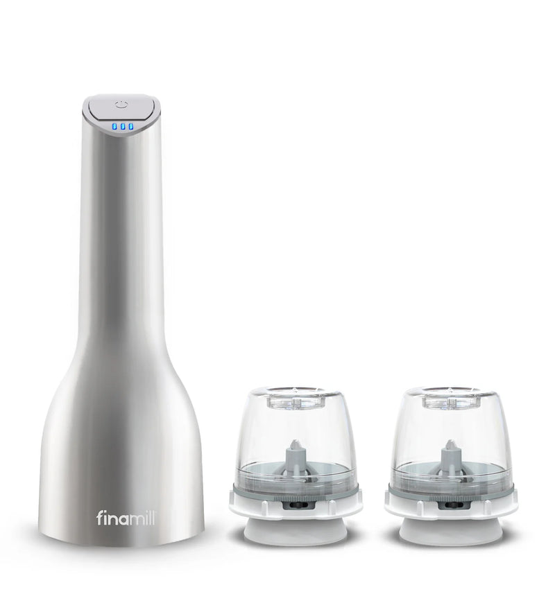 FinaMill Rechargeable Spice Grinder – Stainless Steel