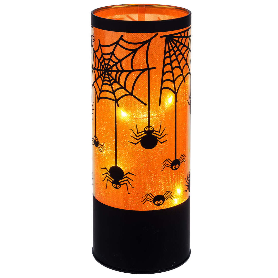 LED Light-Up Spiderweb Pillar – 3.13" x 7.88"