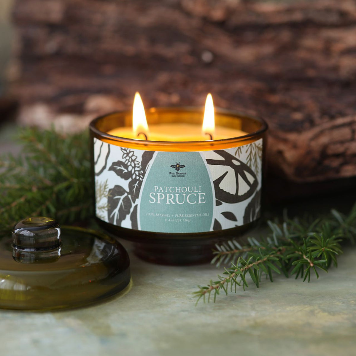 Terra Botanica Aromatherapy Candle – Patchouli Spruce – 8.5 oz