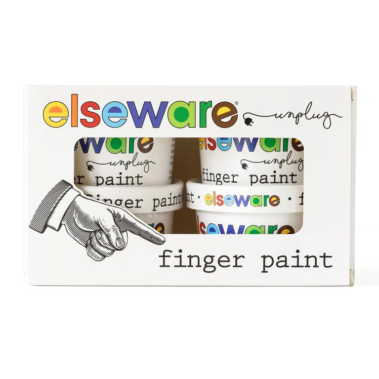 Elseware Unplug Finger Paint - Long Lasting |Shelf Stable | Non-Toxic – Set of 4