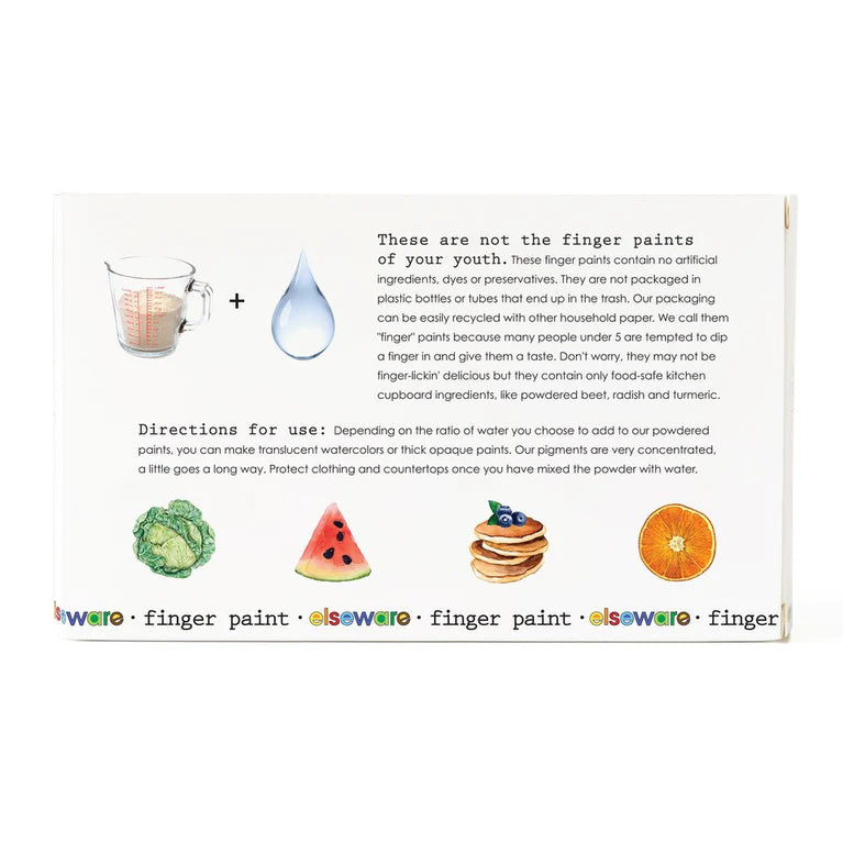 Elseware Unplug Finger Paint - Long Lasting |Shelf Stable | Non-Toxic – Set of 4