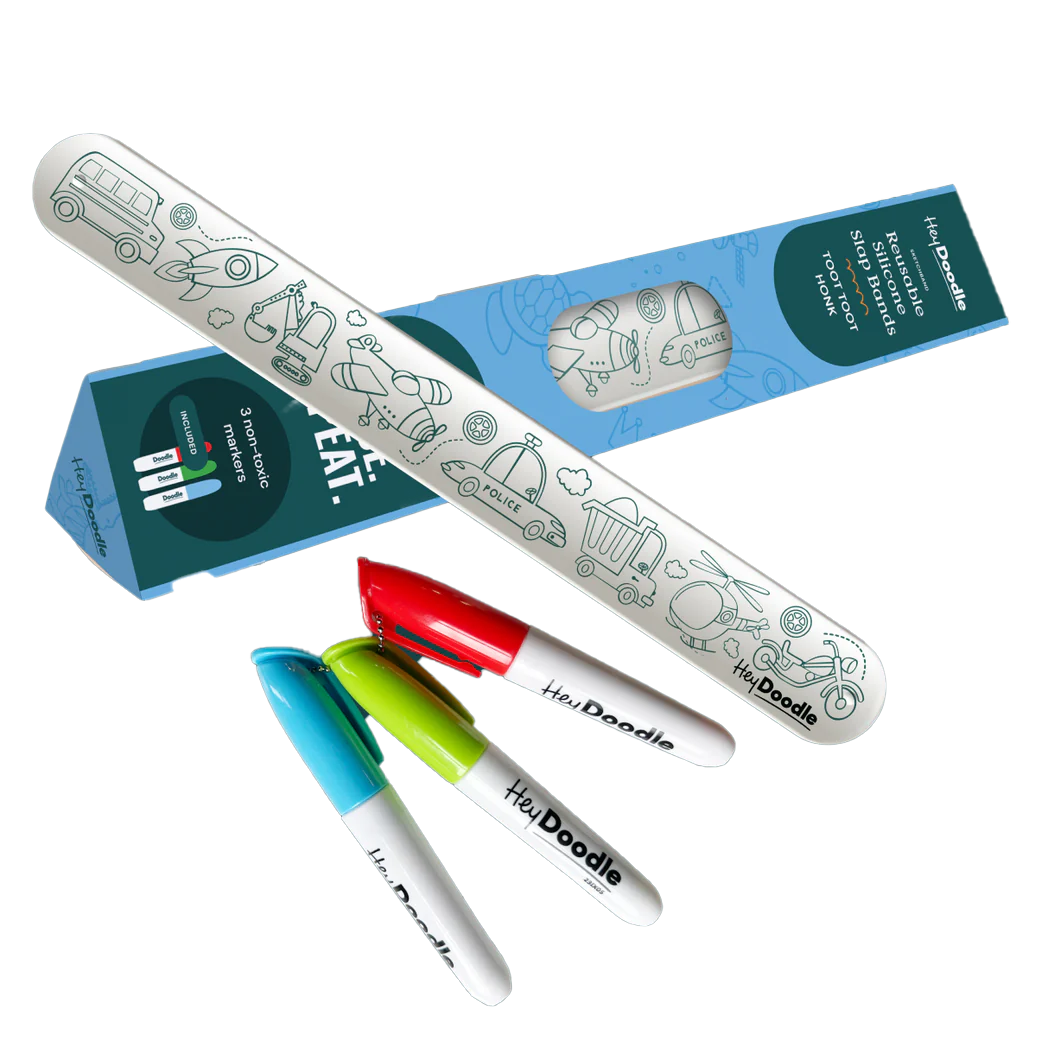 Toot Toot Honk Sketchband - Reusable Coloring & Doodle Slap Bracelet