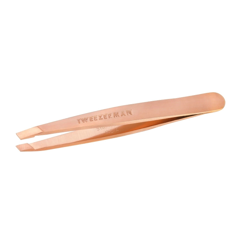 Tweezerman Mini Slant Tweezer – Rose Gold