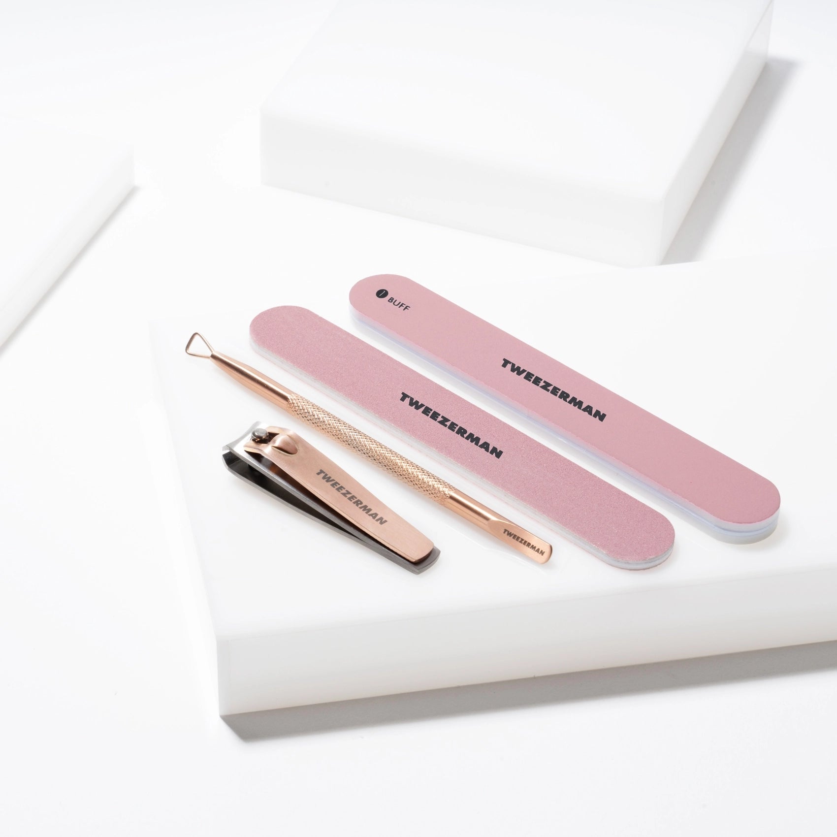 Tweezerman Manicure Set – Rose Gold