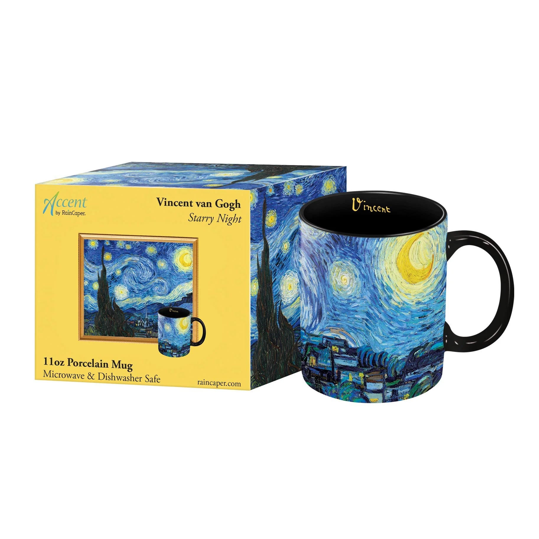 Porcelain Fine Art Coffee & Tea Mug – Van Gogh Starry Night – 11oz.