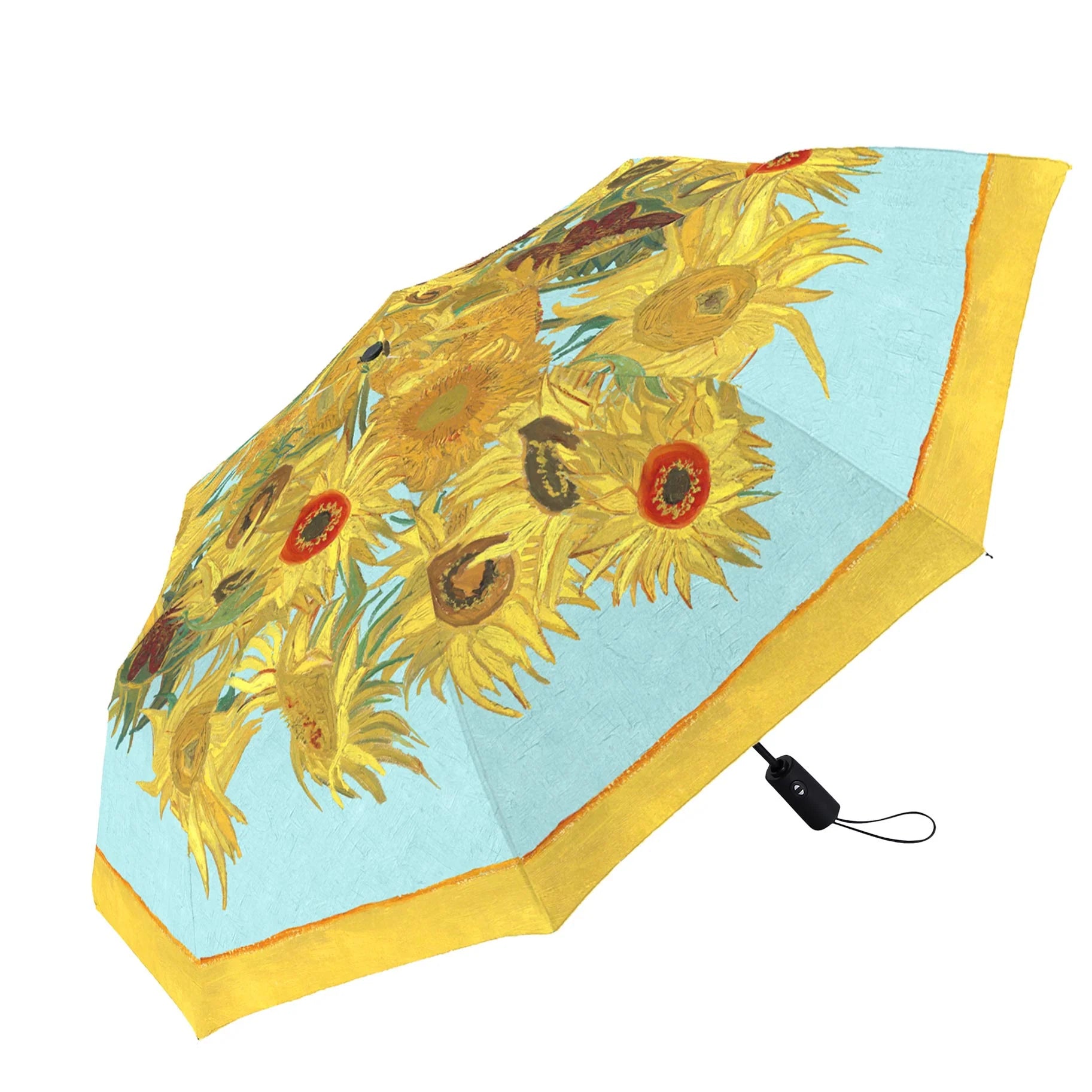 RainCaper Folding Travel Umbrella – Van Gogh – Sunflowers