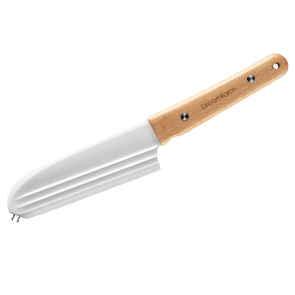Dreamfarm Knibble Non-Stick Cheese Knife With Fork – Beechwood