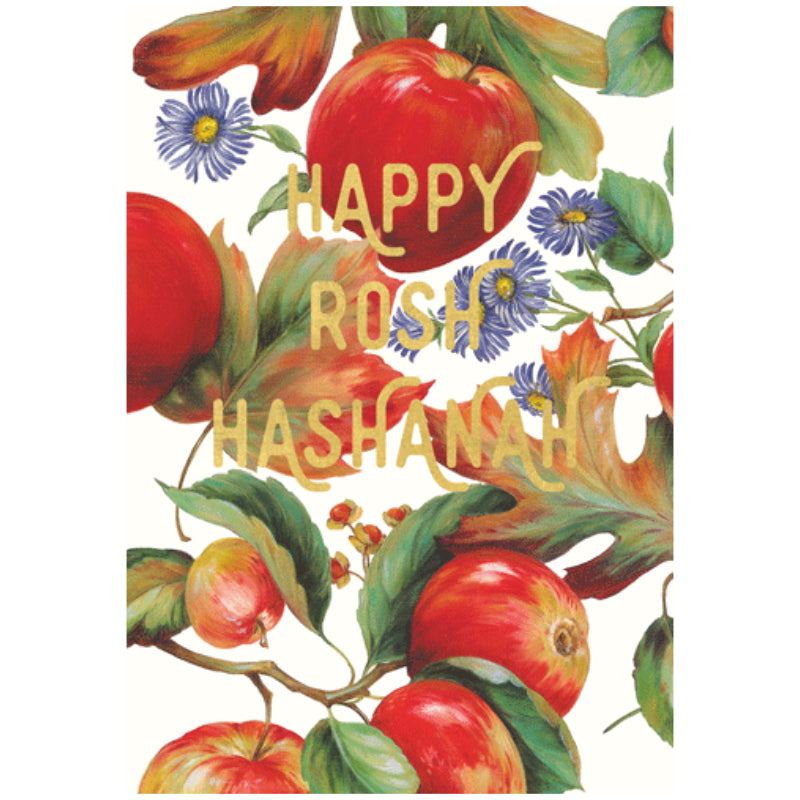 Caspari – Happy Rosh Hashanah Card – 1 Card & 1 Envelope