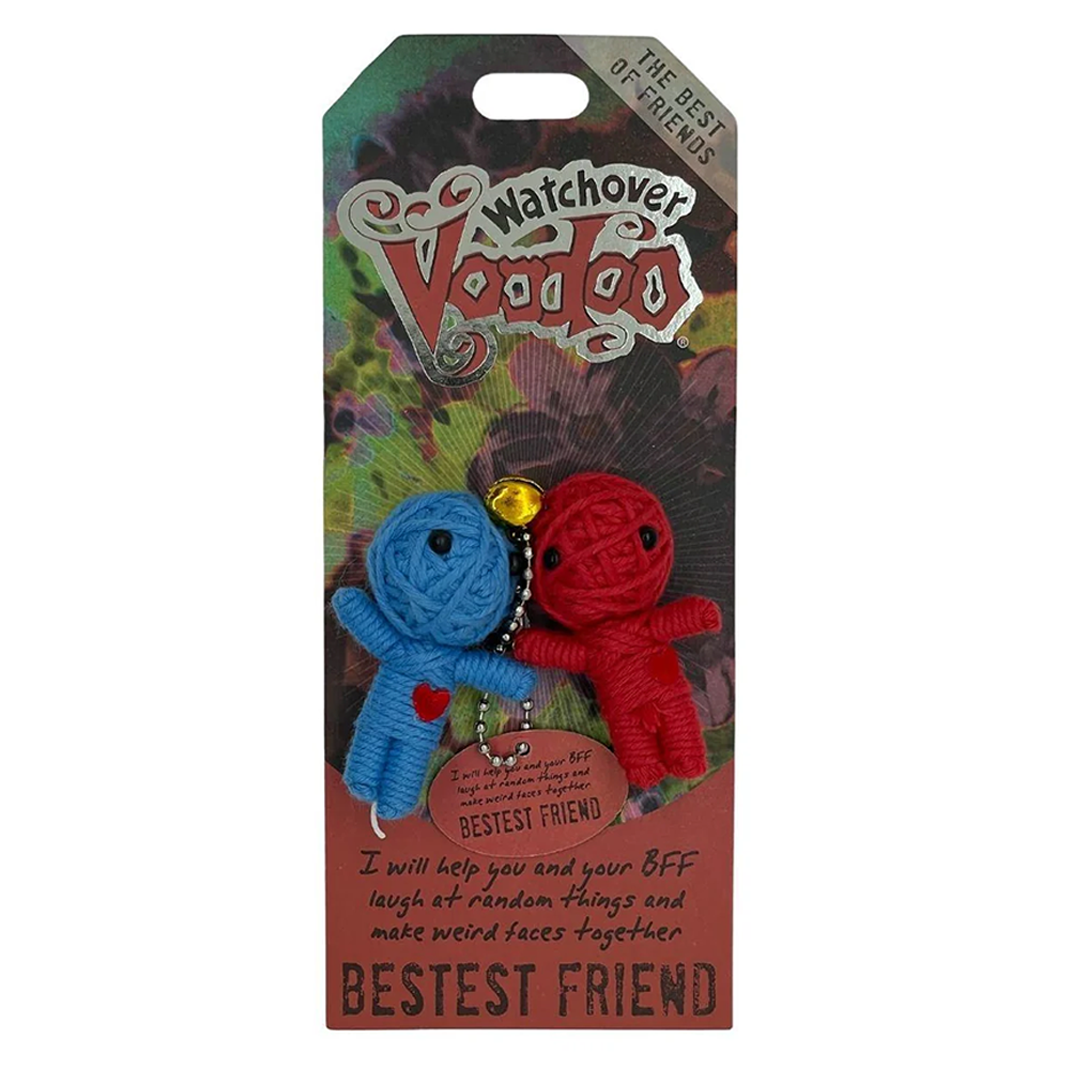 Watchover Voodoo Doll Handcrafted Keychain With Special Message – Bestest Friend