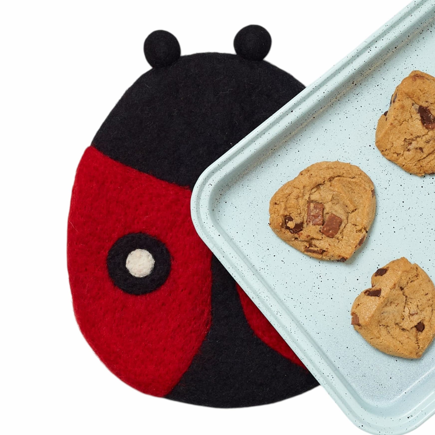 Once Again Wool Trivet - Mary Engelbreit Ladybug – 8"