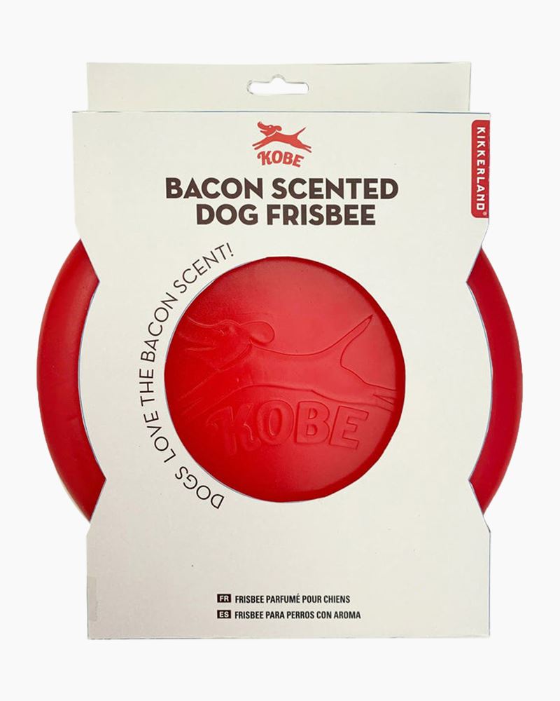 Kikkerland Bacon Scented Flying Disc Dog Toy