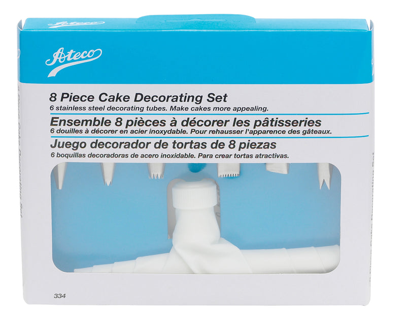 Cake Decorating Set with Flex Bag – 8 Piece