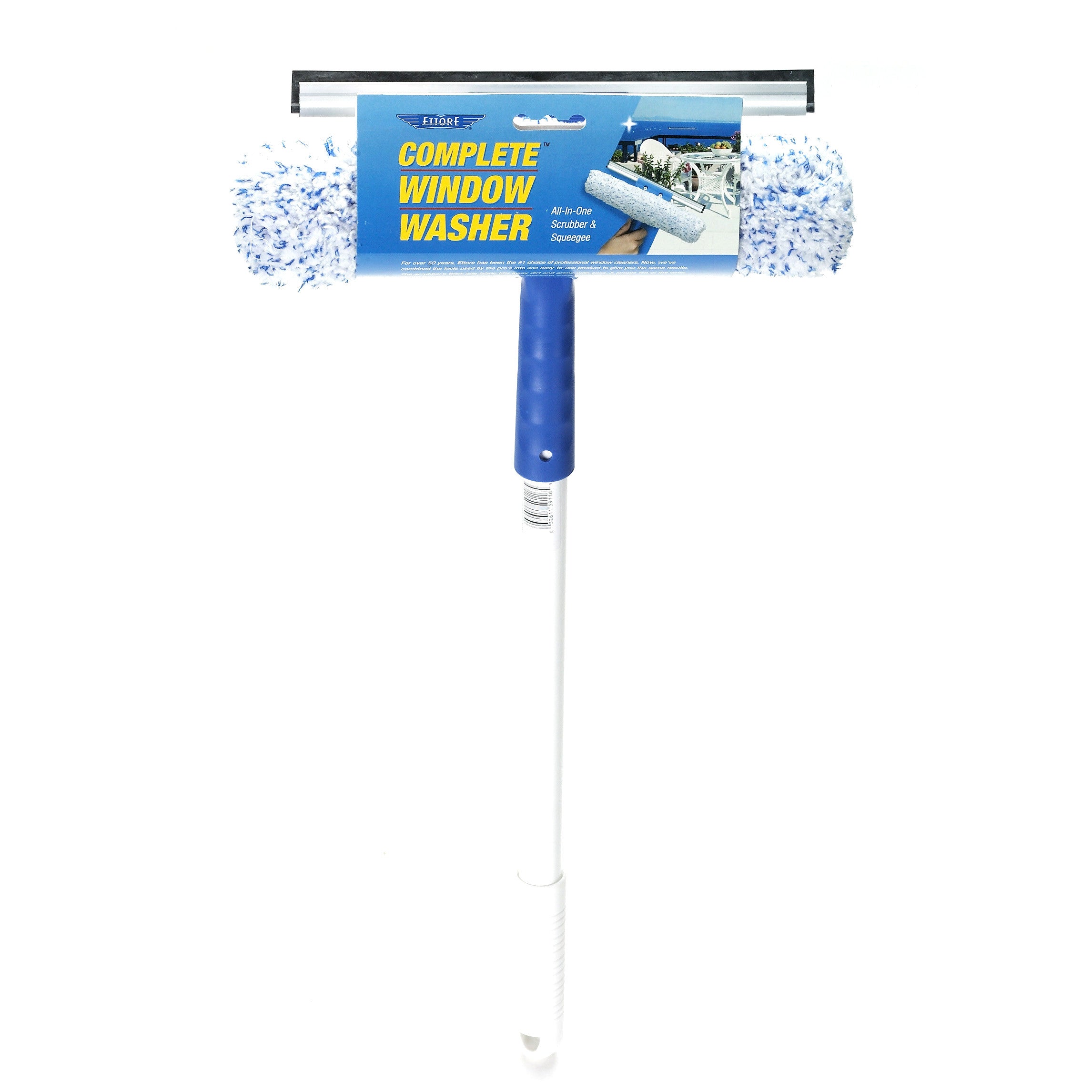 Squeegee and Scrubber Combo Tool – 16" Handle