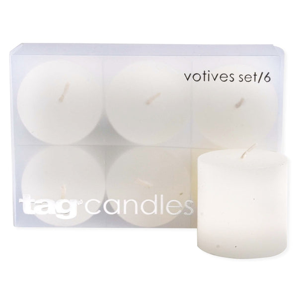 Votive Candles Set of 6 – White