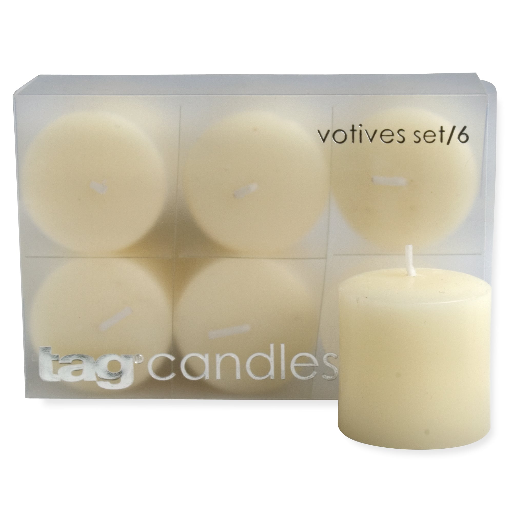 Votive Candles Set of 6 – Ivory