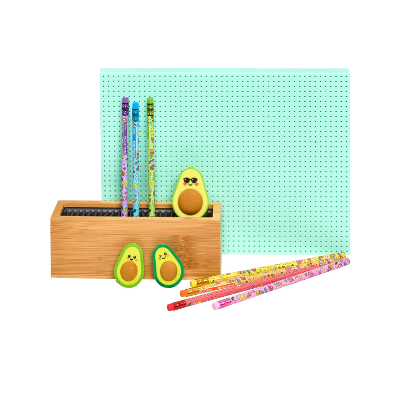 Avocado Love – 2 Erasers + 1 Sharpener Set