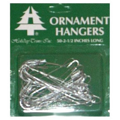 Large Silver Ornament Hooks – 2-1/2-In – 50-Ct.